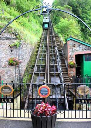 Funicular railway linking Lynmouth and Lynton
